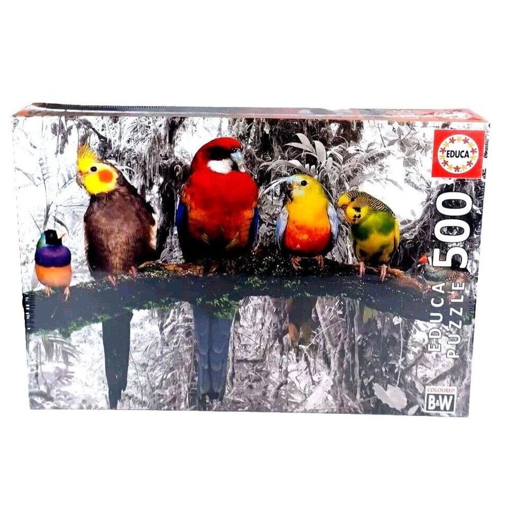 Educa Jigsaw Puzzle 500 Piece Tropical Birds In The Jungle 17984 Made in Spain